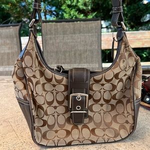 Brown Coach Shoulder Bag